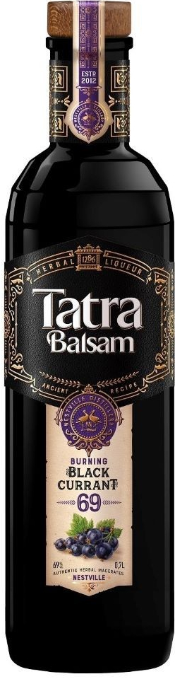 Tatra Balsam Blackcurrant 69% 0,7 l (čistá fľaša)