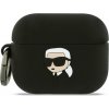 Karl Lagerfeld - Silicone Karl Head 3D silikónové puzdro pre Apple AirPods Pro 3 – čierne Karl Lagerfeld - Silicone Karl Head 3D silikónové puzdro pre Apple AirPods Pro 3 – čierne