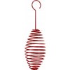 Špirála na lojové gule – závesné kovové kŕmidlo pre vtáky, 4 farby Farba: červená Špirála na lojové gule – závesné kovové kŕmidlo pre vtáky, 4 farby Farba: červená