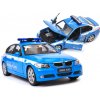 Kovové policajné auto BMW 330i polícia 1:24 model Welly Nex Kovové policajné auto BMW 330i polícia 1:24 model Welly Nex