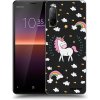 Picasee silikónový čierny obal pre Sony Xperia 10 II - Unicorn hviezdne nebo Picasee silikónový čierny obal pre Sony Xperia 10 II - Unicorn hviezdne nebo