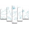 Sablio Obraz - 5-dílný Kreslenie najmenších - 125x90 cm Sablio Obraz - 5-dílný Kreslenie najmenších - 125x90 cm