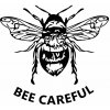 ELIART Nálepka na auto - Bee Careful Farba vinylovej nálepky: Biela 3000 ELIART Nálepka na auto - Bee Careful Farba vinylovej nálepky: Biela 3000