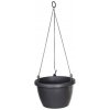PLASTKON Kvetináč závesný MARINA multipack 4 ks, 30 cm, antracit PLASTKON Kvetináč závesný MARINA multipack 4 ks, 30 cm, antracit