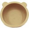 BocioLand Silikónová miska s prísavkou Macko 12 cm Tmavo béžová BocioLand Silikónová miska s prísavkou Macko 12 cm Tmavo béžová