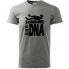 Swimming is in my DNA - Klasické pánske tričko vyššej gramáže - L ( Tmavosivý melír ) Swimming is in my DNA - Klasické pánske tričko vyššej gramáže - L ( Tmavosivý melír )