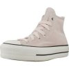Converse módne tenisky Chuck Taylor All Star Lift Plataform Suede ružová