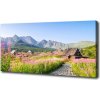 Foto obraz na plátne do obývačky Domčeky v horách 100x50 cm Foto obraz na plátne do obývačky Domčeky v horách 100x50 cm