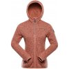 Dámsky hrejivý sveter na zips ALPINE PRE ZEGA 2 oranžová/červená XS Dámsky hrejivý sveter na zips ALPINE PRE ZEGA 2 oranžová/červená XS