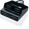 CONNECT IT USB hub 4 porty STEP - čierny CONNECT IT USB hub 4 porty STEP - čierny