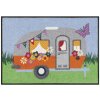 Kleen-tex Rohožka Happy Camping s motívom karavanu Kleen-tex Rohožka Happy Camping s motívom karavanu