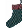 Vianočná dekorácia Humdakin Christmas, ponožka v károvanom vzore Vianočná dekorácia Humdakin Christmas, ponožka v károvanom vzore