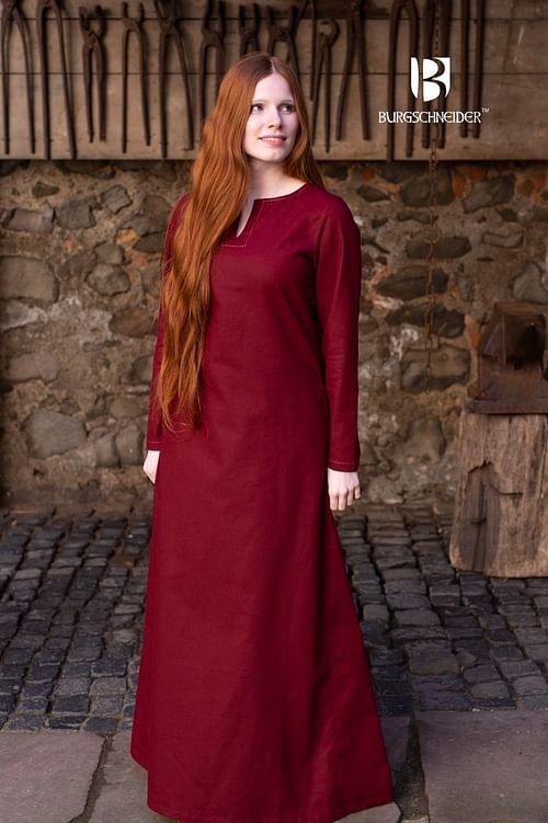 imago Středověké spodní šaty bordó