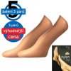 Lady B Nylon 20 DEN Silonové ponožky 5 párov golden