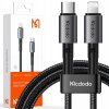 Kábel McDodo USB typ C - Apple Lightning 1,8 m, čierny Kábel McDodo USB typ C - Apple Lightning 1,8 m, čierny