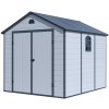 Záhradný domček G21 Boston 670 - 241 x 278 cm, plastový, svetlo šedý 6390075 Záhradný domček G21 Boston 670 - 241 x 278 cm, plastový, svetlo šedý 6390075