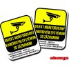 abenys nálepka - priestor monitorovaný kamerový systémom podľa GDPR - 2ks abenys nálepka - priestor monitorovaný kamerový systémom podľa GDPR - 2ks