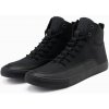 Ombre Men's ankle sneakers shoes with decorative tabs - black čierna 40 Ombre 5902228994893 Ombre Men's ankle sneakers shoes with decorative tabs - black čierna 40 Ombre 5902228994893