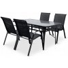 Súprava záhradného nábytku kovová Texim čierna 5-dielna Súprava záhradného nábytku kovová Texim čierna 5-dielna