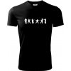 Karate postavy - Pánske tričko Fantasy športové - 3XL ( Čierna ) Karate postavy - Pánske tričko Fantasy športové - 3XL ( Čierna )