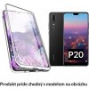 Luxria Double Glass Magnetic - Strieborné presklené magnetické púzdro pre Huawei pre Huawei: P20 Luxria Double Glass Magnetic - Strieborné presklené magnetické púzdro pre Huawei pre Huawei: P20