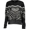 Čierny vzorovaný sveter Desigual čierna | biela L DESIGUAL 8445110453940 Čierny vzorovaný sveter Desigual čierna | biela L DESIGUAL 8445110453940
