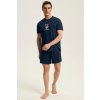Pánske pyžamo Legend modré krátke