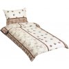 BELLATEX krepové obliečky 80/310, hnedý list, 140 × 200, 70 × 90 cm BELLATEX krepové obliečky 80/310, hnedý list, 140 × 200, 70 × 90 cm