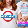 Tričko s potlačou Absolvent Dámsky Biela XS Tričko s potlačou Absolvent Dámsky Biela XS