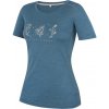 Dámske tričko MOOA Merino Lyolite Bloom 150 Short Veľkosť: S / Farba: modrá Dámske tričko MOOA Merino Lyolite Bloom 150 Short Veľkosť: S / Farba: modrá