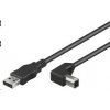 PREMIUMCORD Kabel USB 2.0 A-B propojovací 1m - zahnutý B konektor 90° PREMIUMCORD Kabel USB 2.0 A-B propojovací 1m - zahnutý B konektor 90°