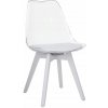 Jedálenská stolička Bali 3 New - transparentná biela / biela Jedálenská stolička Bali 3 New - transparentná biela / biela