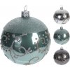 Vianočná guľa - sklenená 100 mm, mix, 1 ks Vianočná guľa - sklenená 100 mm, mix, 1 ks