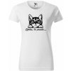 Vtipné tričko mačka Farba: Biela, Veľkosť: S Vtipné tričko mačka Farba: Biela, Veľkosť: S