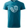 Florbal love - Klasické pánske tričko vyššej gramáže - M ( Tmavý tyrkys ) Florbal love - Klasické pánske tričko vyššej gramáže - M ( Tmavý tyrkys )
