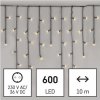 LED vianočné cencúle, 10 m, vonkajšie aj vnútorné, teplá biela, programy 8592920095461 LED vianočné cencúle, 10 m, vonkajšie aj vnútorné, teplá biela, programy 8592920095461