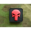 JACKETS TO GO Nášivka PUNISHER plast ČIERNA/ČERVENÁ