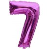 Fóliový balón čísla - ružové 82 cm Čísla: 7 Fóliový balón čísla - ružové 82 cm Čísla: 7