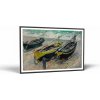 Claude Monet Claude Monet - Three Fishing Boats | Obraz Vintessia v ráme Rozmery obdĺžnik: 50x75, Rám: Čierny matný-alu Claude Monet Claude Monet - Three Fishing Boats | Obraz Vintessia v ráme Rozmery obdĺžnik: 50x75, Rám: Čierny matný-alu