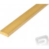 aero-naut Mosadzný profil plochý 3x1 mm 1m