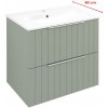 Sapho CIRASA umývadlová skrinka 58x54x39cm, verde strip SPH CR592-4444S Sapho CIRASA umývadlová skrinka 58x54x39cm, verde strip SPH CR592-4444S