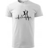 EKG volejbalistky - Klasické pánske tričko vyššej gramáže - XL ( Biela ) EKG volejbalistky - Klasické pánske tričko vyššej gramáže - XL ( Biela )