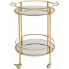 Emilia servírovací stolík zlatý Emilia servírovací stolík zlatý
