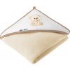 Akuku osuška 100x100 bežová s medvedíkom Akuku osuška 100x100 bežová s medvedíkom