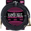 Ernie Ball 18' Braided Cable Black