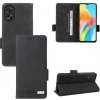 Peňaženkové kožené puzdro Clasp na Oppo A38 - Čierna Peňaženkové kožené puzdro Clasp na Oppo A38 - Čierna