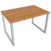 Pracovný stôl UNI O, 120x75,5x80 cm, jelša/sivá Pracovný stôl UNI O, 120x75,5x80 cm, jelša/sivá