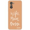 Picasee silikonový průhledný obal pro Xiaomi Poco F3 - Boss Mama Picasee silikonový průhledný obal pro Xiaomi Poco F3 - Boss Mama