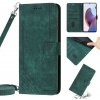 Peňaženkové kožené puzdro Stripe na Motorola Moto G13 / G23 / G53 5G - Zelená Peňaženkové kožené puzdro Stripe na Motorola Moto G13 / G23 / G53 5G - Zelená