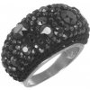 Argento Strieborný prsteň čierne krištále Swarovski 71885 Argento Strieborný prsteň čierne krištále Swarovski 71885
